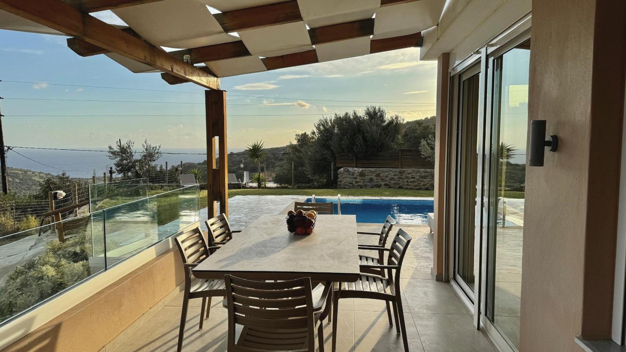 Villa Michael Triopetra Private Villa, Private Swimming Pool, Garden, Panoramic Sunset エクステリア 写真