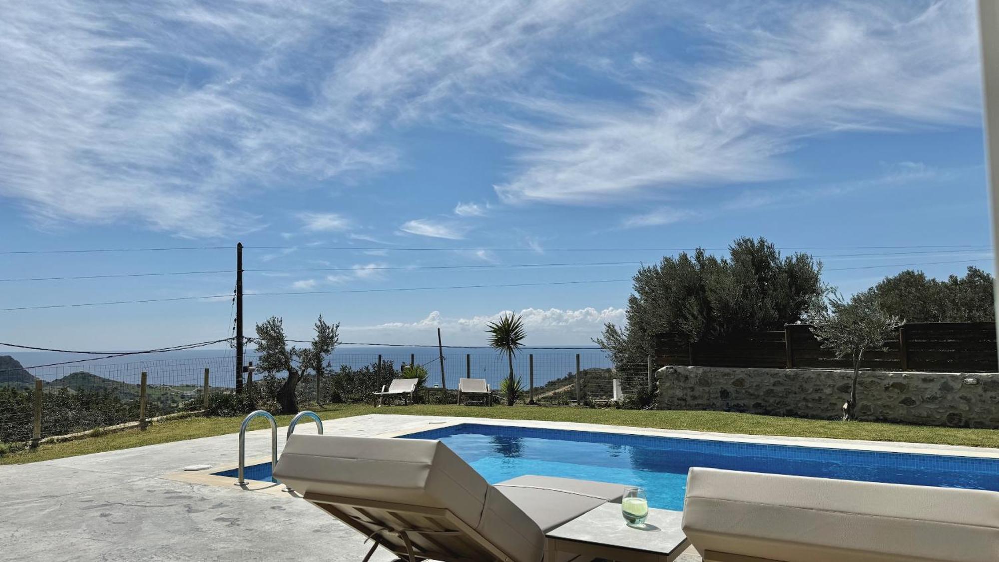 Villa Michael Triopetra Private Villa, Private Swimming Pool, Garden, Panoramic Sunset エクステリア 写真