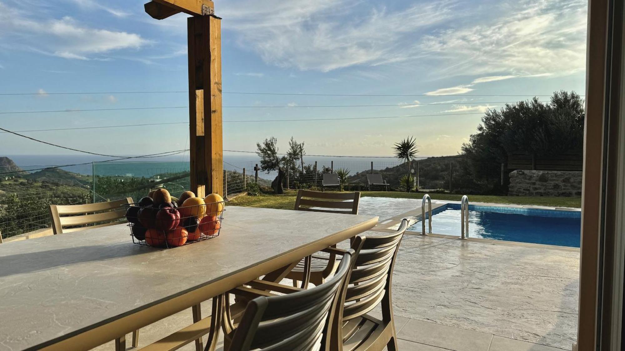 Villa Michael Triopetra Private Villa, Private Swimming Pool, Garden, Panoramic Sunset エクステリア 写真